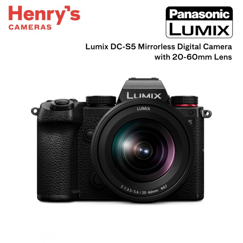 PANASONC LUMIX DC-S5 MIRRORLESS DIGITAL CAMERA WITH 20-60MM